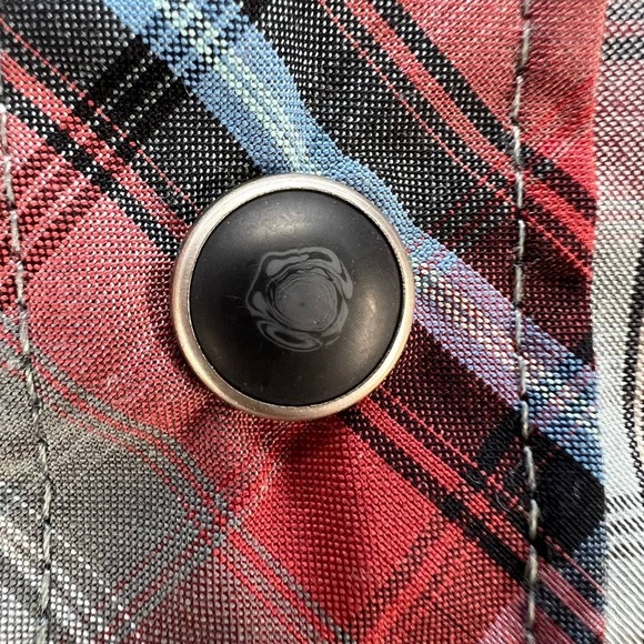 Wrangler 20X Plaid Button Up Long Sleeve Shirt Men's Size Large - Picture 3 of 10